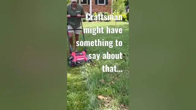 'Video thumbnail for Do electric mowers work? Craftsman answers. #shorts #lawncare #diy #satisfying'