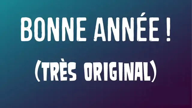 'Video thumbnail for Bonne année 2023 avec humour et texte original'