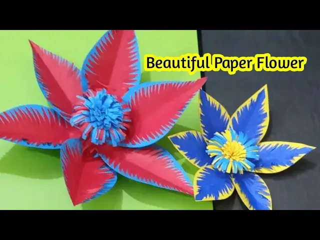 'Video thumbnail for Beautiful Paper Flower'