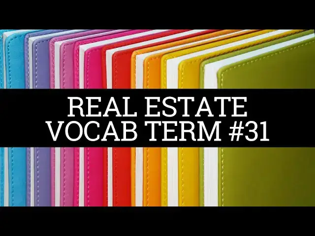 'Video thumbnail for Daily Real Estate Vocab #31 - Title'