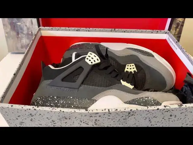 'Video thumbnail for Air Jordan 4 Fear Pack size 8.5 For Sale'