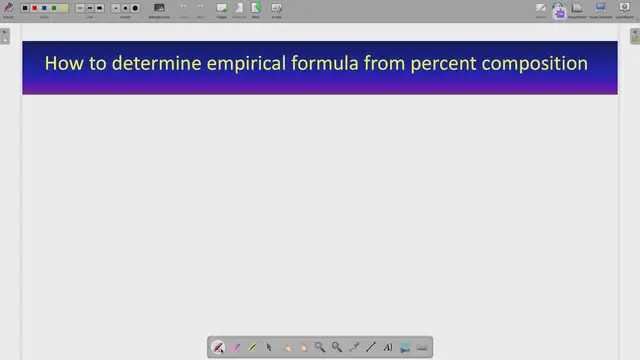 'Video thumbnail for How to determine empirical formula from percentage composition'