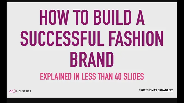 'Video thumbnail for  The Value of Fashion Brands'
