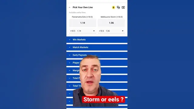 'Video thumbnail for NRL R1:Eels vs Storm #nrl #eels #Storm #shorts #nrl2023 #melbournestorm #betfair #parramattaeels'