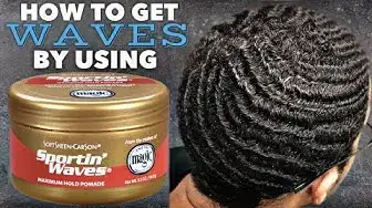 'Video thumbnail for How To Get Waves With Sportin' Waves Pomade: Wave Grease Hair Tutorial'