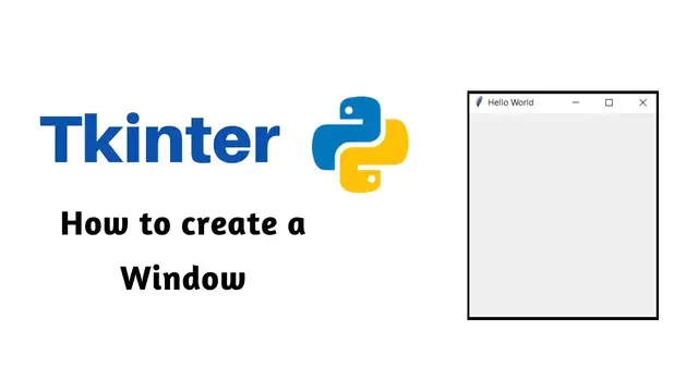 'Video thumbnail for Python Tkinter Tutorial #2 | How to create a window'