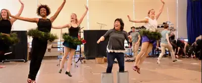 'Video thumbnail for Get Into the Holiday Spirit in Rehearsal with Paper Mill's HOLIDAY INN!'