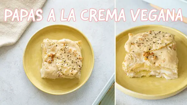 'Video thumbnail for PAPAS A LA CREMA VEGANAS - MILHOJAS DE PAPA PLANT BASED'