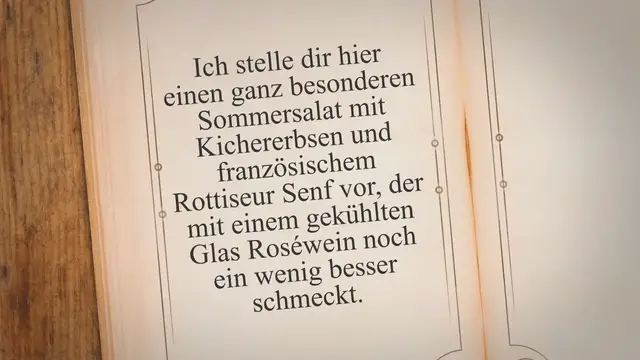 'Video thumbnail for Frischer sommerlicher Kichererbsen Salat mit französischem Rotisseur Senf'