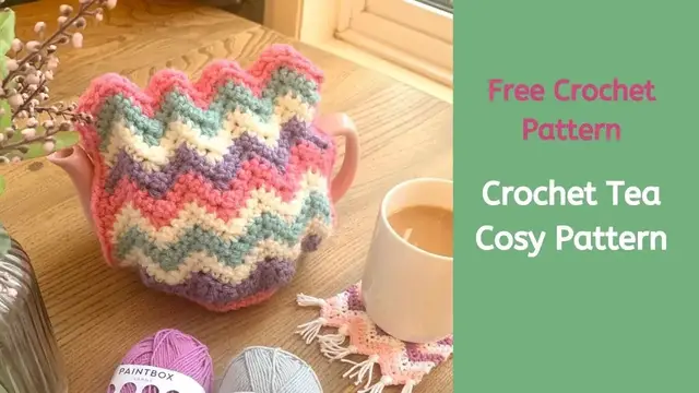 'Video thumbnail for How to crochet a tea cosy - easy crochet teapot cosy pattern'