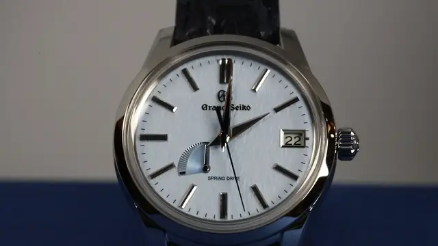 'Video thumbnail for Grand Seiko Skyflake SBGA407 Sweeping Seconds'