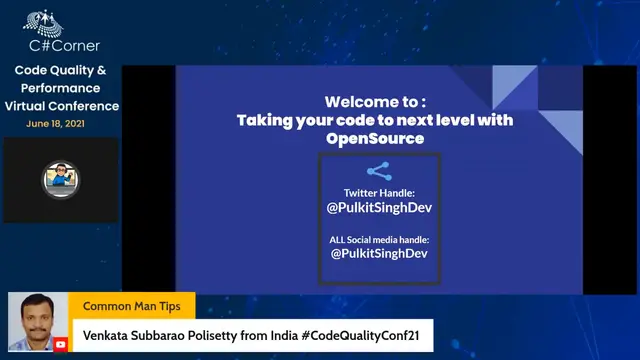 'Video thumbnail for Taking code to next level with Open Source (Git & Github) || Code Quality & Performance Conference'