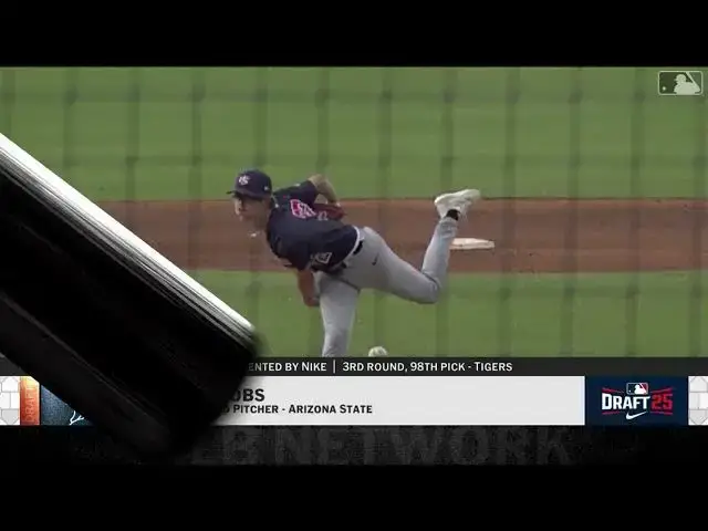 'Video thumbnail for Detroit Tigers Select Ben Jacobs with No. 98 Pick in 2025 MLB Draft!'