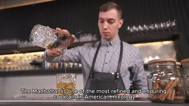 'Video thumbnail for How to make the Manhattan drink'
