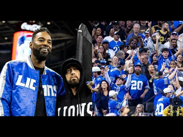 'Video thumbnail for When 65,000 Detroit Lions fans at Ford Field sing Eminem's "Lose Yourself" (Jan. 14, 2024)'