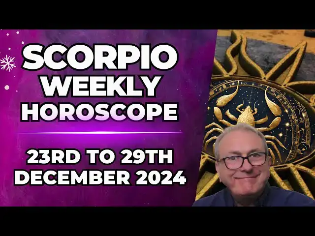 'Video thumbnail for Scorpio Weekly Horoscope 23rd to 29th December 2024'