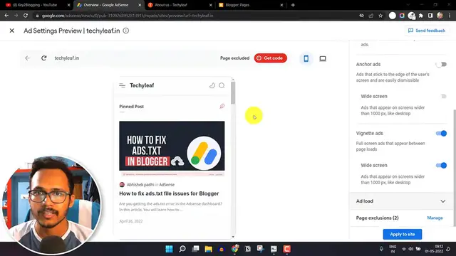 'Video thumbnail for How to disable AdSense auto ads on specific pages _ URLs'