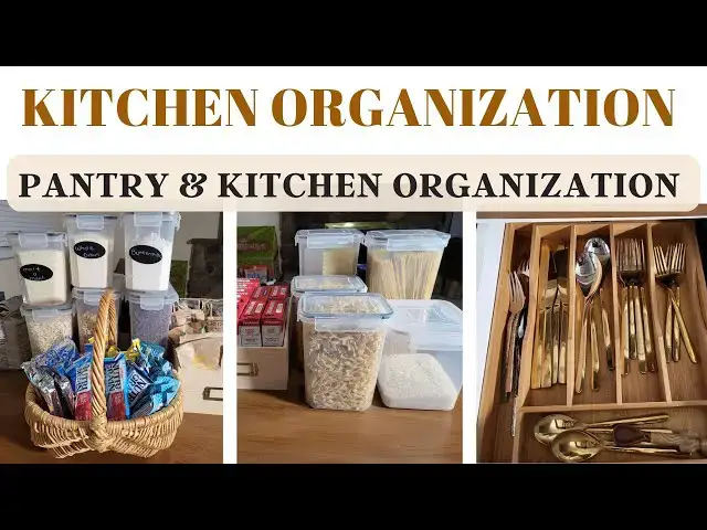'Video thumbnail for Kitchen Organization: How to organize your kitchen and pantry'