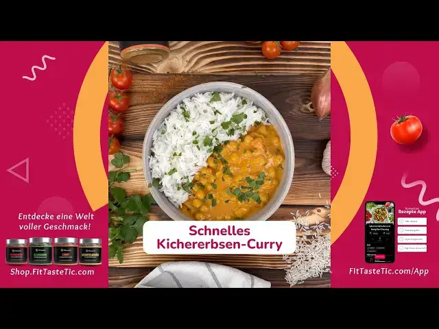 'Video thumbnail for Blitzschnelles Kichererbsen-Curry! 🔥'