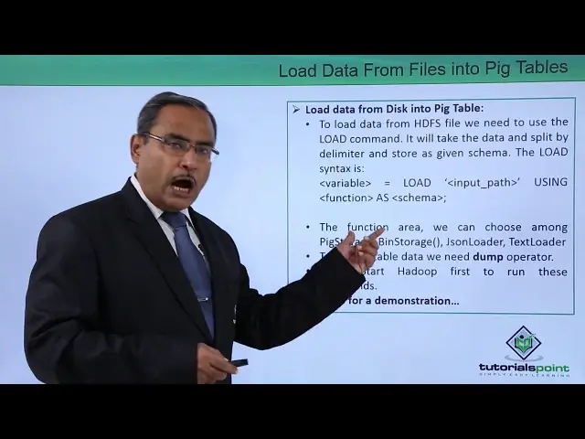 'Video thumbnail for Load Data from File into Pig Tables'