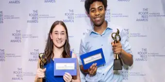 'Video thumbnail for Video: Meet the Jimmys-Bound Winners of the 2024 Roger Rees Awards'