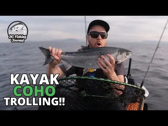 'Video thumbnail for Kayak Coho Salmon Trolling - a Milestone Fish!!'