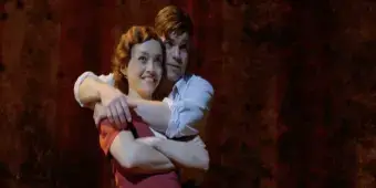 'Video thumbnail for Exclusive: Watch Jeremy Jordan and Frances Mayli McCann in 'How 'Bout a Dance' from BONNIE & CLYDE'