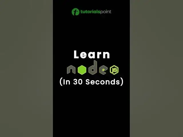 'Video thumbnail for Learn Node.js in 30 Seconds #shorts #nodejs'