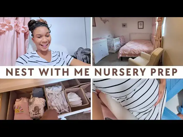 'Video thumbnail for Nest With Me Part Three: Prepping for Baby #2, Baby Girl Nursery Decor and Setup'