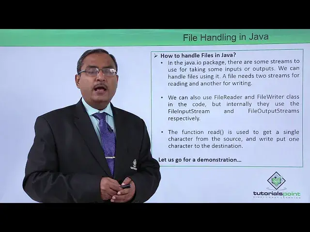 'Video thumbnail for Java Essentials - File handling in java'