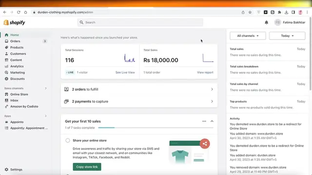 'Video thumbnail for How To Add Custom Domain To Your Shopify Store'