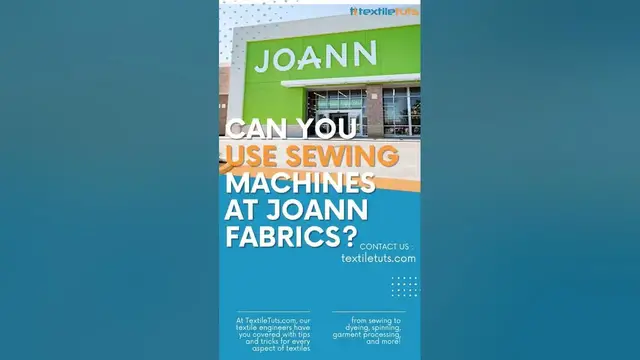 'Video thumbnail for Can You Use Sewing Machines at Joann Fabrics? | #shorts'
