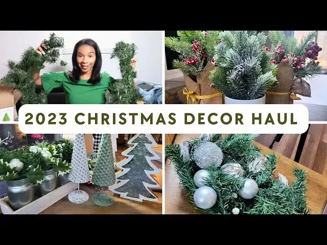 'Video thumbnail for Christmas Decor Haul 2023: Christmas 2023 Home Decor Inspiration With Prices!'