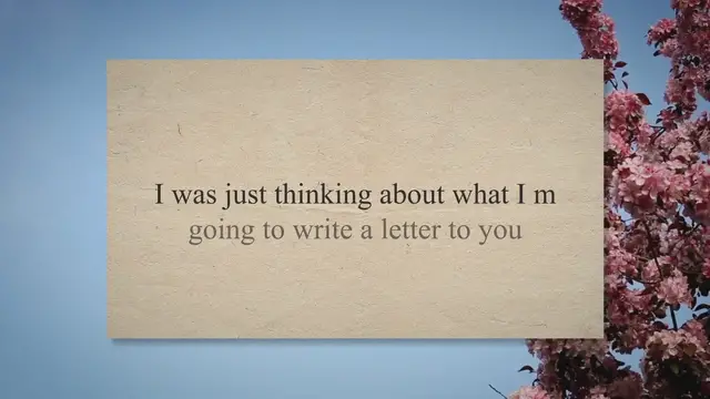 'Video thumbnail for To My Love, I Want to Tell You Something – A Heartfelt Letter'