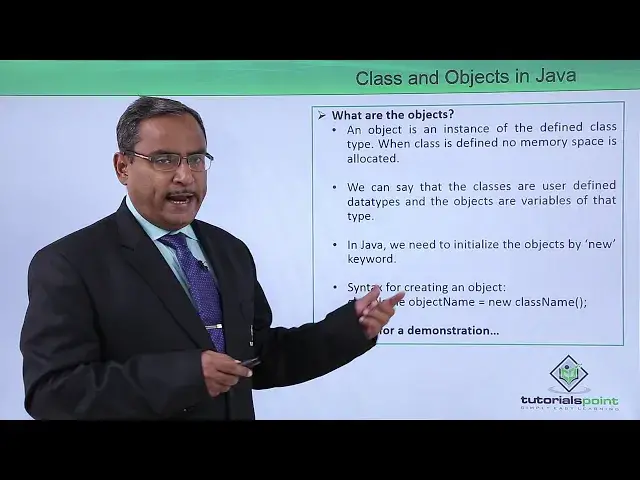 'Video thumbnail for Java Essentials - Class and objects in java'