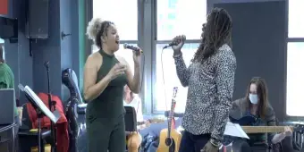 'Video thumbnail for Exclusive: In Rehearsals for Maestra's AMPLIFY with Antawyn Hopper and Zeniba Now'