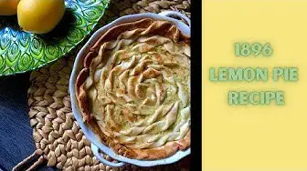 'Video thumbnail for Simple lemon pie recipe - 100 year old recipe'