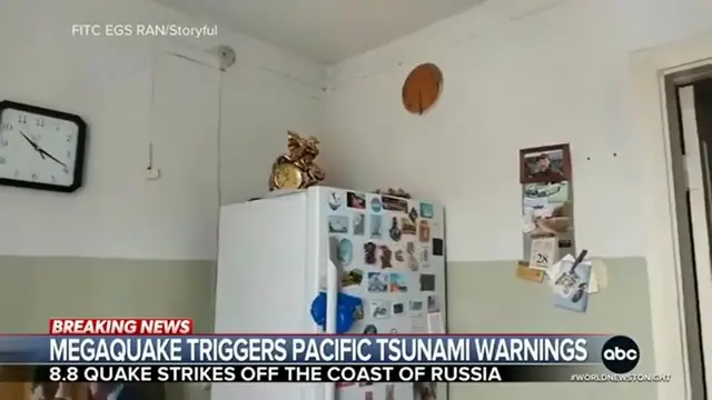 'Video thumbnail for Megaquake & Tsunami Warnings: Magnitude 8.8 Russia Quake Sends Waves to Hawaii & U.S. West Coast'