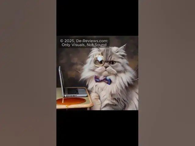 'Video thumbnail for Cat is typing on a laptop, but then it accidentally knocks over the teacup! #cat #funnycats'