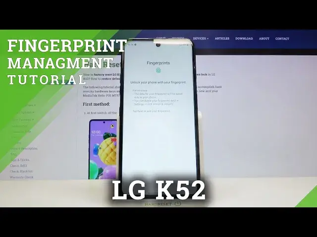 'Video thumbnail for How to Add Fingerprint to LG K52 – Scan Fingerprint'