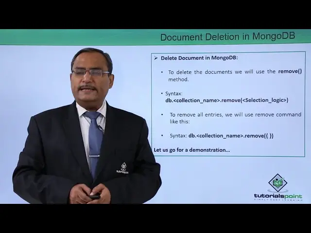 'Video thumbnail for MongoDB | Document Deletion in MongoDB'