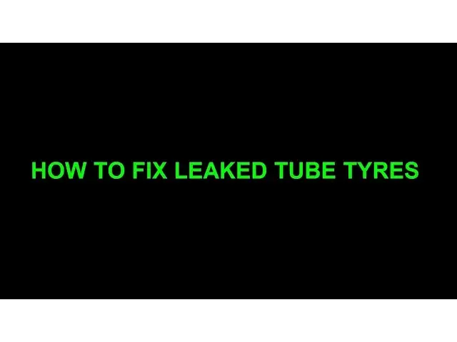'Video thumbnail for How to fix leaked tube tyres'