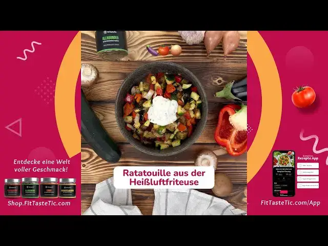 'Video thumbnail for Ratatouille blitzschnell - Heißluftfritteuse!'