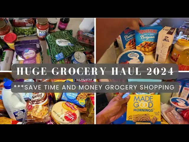 'Video thumbnail for HUGE Grocery Haul 2024: 2 Months of Walmart Groceries and Meal Prep with a Detailed Meal Plan'