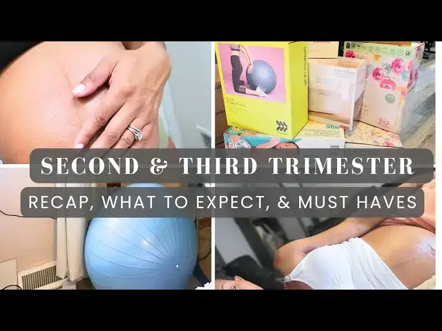 'Video thumbnail for Second & Third Trimester Pregnancy Symptoms: What to Expect, Pregnancy Essentials, and Recap'