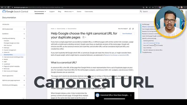'Video thumbnail for Fix canonical issues in Blogger _ Duplicate without user-selected canonical _ Search Console #3'