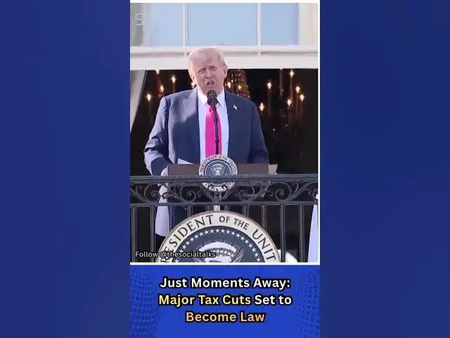 'Video thumbnail for Just Moments Away: Major Tax Cuts Set to Become Law'