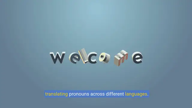 'Video thumbnail for Mastering Pronoun Translation: Overcoming Challenges in Language Equivalence'