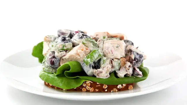 'Video thumbnail for Lightened-Up Chicken Salad recipe'