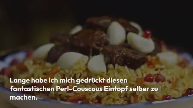'Video thumbnail for Moghrabieh: Libanesischer Perl-Couscous Eintopf'